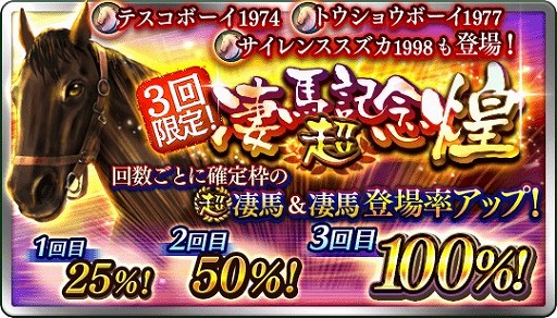 画像ギャラリー No.002のサムネイル画像 / 「ダービースタリオン マスターズ」，★5「テスコボーイ1974」が登場する超凄馬記念を開催