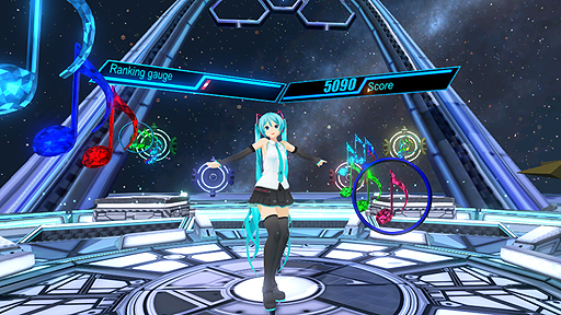 画像ギャラリー No.005のサムネイル画像 / PC向けVRリズムアクション「初音ミクVR」の配信がSteamで本日スタート。3月16日までは20％オフで購入可能