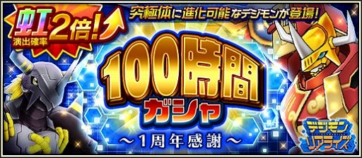 画像ギャラリー No.011のサムネイル画像 / 「デジモンリアライズ」，リリース1周年記念キャンペーンが開催