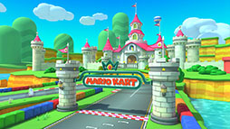 画像ギャラリー No.001のサムネイル画像 / 「マリオカート ツアー」，プリンセスツアーを5月31日に開始。Wii デイジーサーキットとGBA ピーチサーキットでレースを繰り広げよう