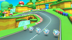 画像ギャラリー No.002のサムネイル画像 / 「マリオカート ツアー」，プリンセスツアーを5月31日に開始。Wii デイジーサーキットとGBA ピーチサーキットでレースを繰り広げよう