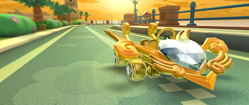 画像ギャラリー No.005のサムネイル画像 / 「マリオカート ツアー」，プリンセスツアーを5月31日に開始。Wii デイジーサーキットとGBA ピーチサーキットでレースを繰り広げよう