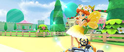 画像ギャラリー No.010のサムネイル画像 / 「マリオカート ツアー」，プリンセスツアーを5月31日に開始。Wii デイジーサーキットとGBA ピーチサーキットでレースを繰り広げよう