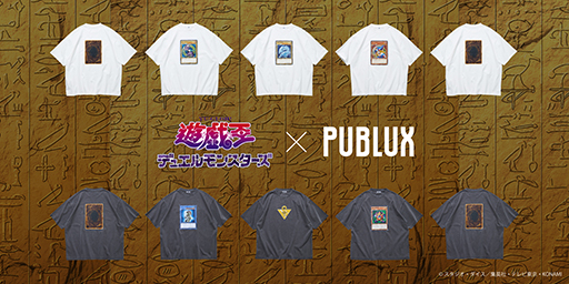 画像ギャラリー No.001のサムネイル画像 / 「遊☆戯☆王デュエルモンスターズ」とPUBLUXのコラボアイテムが登場。「青眼の白龍」をはじめとするTシャツ6種とラグマット1種