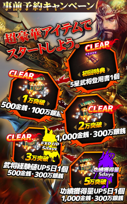 画像ギャラリー No.004のサムネイル画像 / 「三国志レボリューション」，事前登録者数3万人を突破。新たな報酬を追加