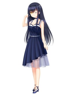 画像ギャラリー No.009のサムネイル画像 / 「Summer Pockets」，ヒロイン達のイベントCGと私服イラストが公開。アニメーション部分の線画イラストも