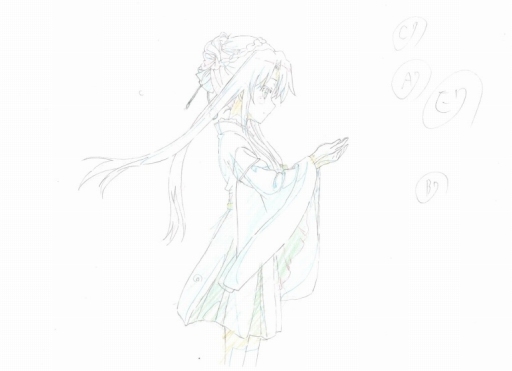 画像ギャラリー No.012のサムネイル画像 / 「Summer Pockets」，ヒロイン達のイベントCGと私服イラストが公開。アニメーション部分の線画イラストも