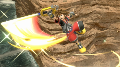 画像ギャラリー No.045のサムネイル画像 / 「スマブラSP」最後の追加ファイター，ソラの情報まとめ。原作のキングダム ハーツを再現した“まほう”や多彩な空中ワザが特徴