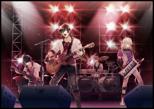 画像ギャラリー No.001のサムネイル画像 / 「イケメンライブ 恋の歌をキミに」，ゲーム内に登場するバンド“HOUNDS”の新ビジュアルを公開