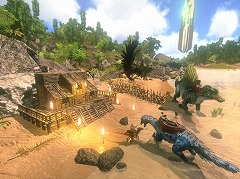 画像ギャラリー No.001のサムネイル画像 / サバイバル生活を満喫できるスマホ向けアプリ「ARK: Survival Evolved」，日本語に対応したバージョンが配信中