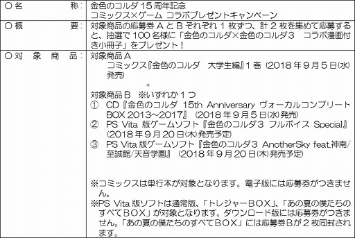 画像ギャラリー No.005のサムネイル画像 / 「金色のコルダ」シリーズ15周年を記念したコミックス×ゲーム コラボキャンペーンを開催