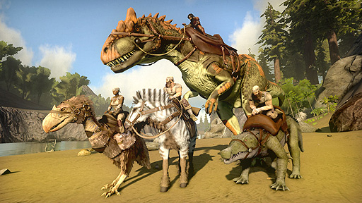 画像ギャラリー No.005のサムネイル画像 / オープンワールド恐竜サバイバルACT「ARK: Survival Evolved」のSwitch版，本日発売。砂漠と荒野が舞台となるDLCの配信もスタート