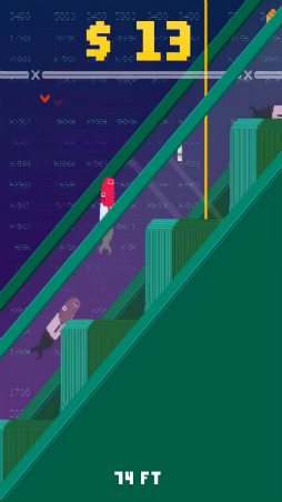 画像ギャラリー No.004のサムネイル画像 / 駆け上がれ，鮭の出世道。iOS向けタップアクション「Corporate Salmon」を紹介する「（ほぼ）日刊スマホゲーム通信」第1678回
