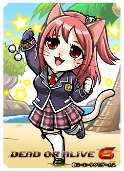 画像ギャラリー No.006のサムネイル画像 / 「のぶニャがの野望 ニャぷり！」，「DEAD OR ALIVE 6」とのコラボが2月9日にスタート