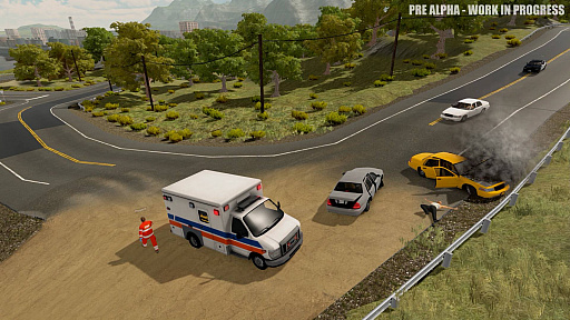 画像ギャラリー No.004のサムネイル画像 / オープンワールドで緊急サービスに従事する「Flashing Lights - Police Fire EMS」のアーリーアクセス版がSteamでリリース