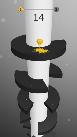 画像ギャラリー No.001のサムネイル画像 / 螺旋の床を抜けろ！ スマホ向けアクション「Helix Jump」を紹介する「（ほぼ）日刊スマホゲーム通信」第1694回