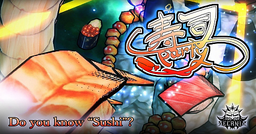 画像ギャラリー No.001のサムネイル画像 / 寿司が戦う！ エビの握りを主人公としたアクションSTG「寿司 Party」が配信開始。銀河をマグロの魔の手から救え