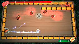 画像ギャラリー No.003のサムネイル画像 / 寿司が戦う！ エビの握りを主人公としたアクションSTG「寿司 Party」が配信開始。銀河をマグロの魔の手から救え
