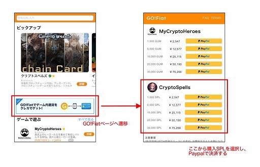 画像ギャラリー No.001のサムネイル画像 / 「クリプトスペルズ」が「GO! WALLET」と連携し，ゲーム内通貨をクレジットカードで購入が可能に