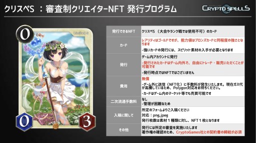 画像ギャラリー No.002のサムネイル画像 / 「クリプトスペルズ」，ゲームで使用できるクリエイター向けNFT発行プログラムを開始
