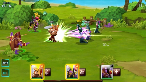 画像ギャラリー No.008のサムネイル画像 / ワンボタンの操作で楽しめるスマホ向けRPG「ジャイアンツウォー」，iOS/Android版が配信スタート
