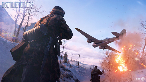 画像ギャラリー No.005のサムネイル画像 / ［E3 2018］「Battlefield V」の最新スクリーンショットが公開。北欧が戦場となり，冬季迷彩のスピットファイアなどが登場
