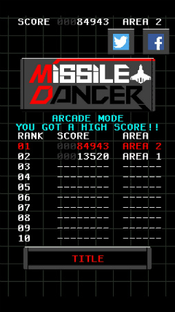 画像ギャラリー No.001のサムネイル画像 / ミサイルと踊れ。スマホ向けシューティング「MissileDancer」を紹介する「（ほぼ）日刊スマホゲーム通信」第1720回
