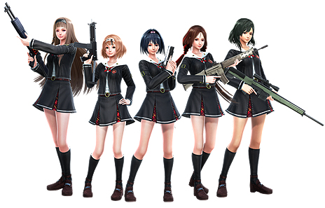 画像ギャラリー No.017のサムネイル画像 / 「お姉チャンバラ」と同じ世界で展開する「SG/ZH School Girl/Zombie Hunter」，PC版の配信がSteamでスタート。オープニングセールも実施中