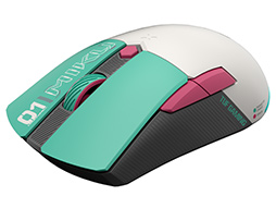 画像ギャラリー No.004のサムネイル画像 / 初音ミクコラボモデルのゲーマー向けキーボードやワイヤレスマウス，ヘッドセットにマウスパッドがASUSから登場