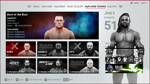 画像ギャラリー No.004のサムネイル画像 / 「WWE 2K19」，さまざまな勝利条件や特殊条件でマッチを楽しめる新機能「Towers」の詳細が公開
