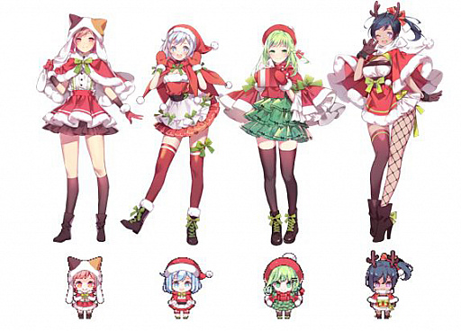 画像ギャラリー No.004のサムネイル画像 / 「TAPSONIC TOP」，コスチューム機能が本日実装。“ルピナス”のクリスマス衣装も登場
