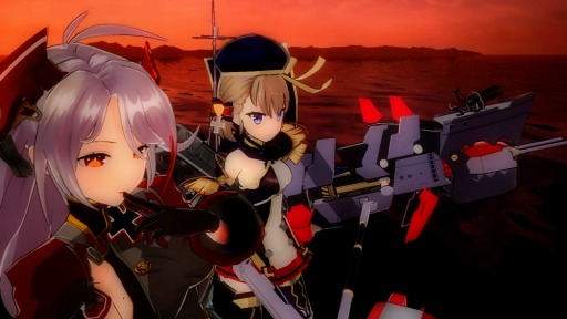 画像ギャラリー No.001のサムネイル画像 / 「アズールレーン クロスウェーブ」のストーリーモードは「島風」と「駿河」の目線で物語が展開。エクストリームバトルなど各モードの情報も