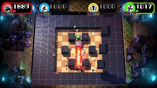 画像ギャラリー No.014のサムネイル画像 / ［TGS 2018］アクワイアの若手クリエイターによる「SCRAP RUSH!!」をプレイ。潰したり潰されたりするうちに熱くなれる対戦ゲーム