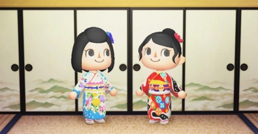 画像ギャラリー No.001のサムネイル画像 / 「あつまれ どうぶつの森」，京友禅の千總が振袖のマイデザインを提供