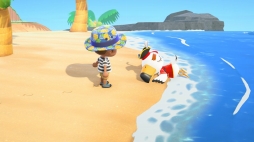 画像ギャラリー No.036のサムネイル画像 / 「あつまれ どうぶつの森」で海開き！　島の周囲の海を泳げる新バージョンで海水浴を楽しんだ