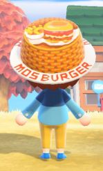 画像ギャラリー No.002のサムネイル画像 / モスバーガーが「あつまれ どうぶつの森」で使用できるマイデザインを配布。ロゴ入りキャップやモスチキンのワンピースなど