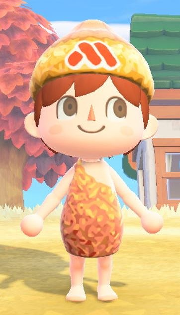 画像ギャラリー No.018のサムネイル画像 / モスバーガーが「あつまれ どうぶつの森」で使用できるマイデザインを配布。ロゴ入りキャップやモスチキンのワンピースなど