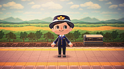 画像ギャラリー No.005のサムネイル画像 / 京阪電車の制服が「あつまれ どうぶつの森」で使用できるマイデザインに登場。プレミアムカーのアテンダントにもなれる