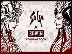 「サガ」シリーズ×「EDWIN」のコラボが発表に。ティザーサイトも公開され，キービジュアルにはエロールとサルーインが登場