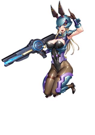 画像ギャラリー No.017のサムネイル画像 / ｢対魔忍RPG｣，マップイベント“バニーの亡霊”に「信楽まめ」が登場。ピックアッププレミアムガチャも開催中