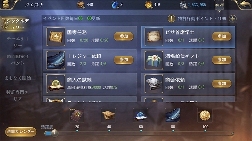 画像ギャラリー No.021のサムネイル画像 / 【PR】「大航海ユートピア」プレイガイド後編。戦力アップの方法と，商会に所属するメリットを詳しく解説