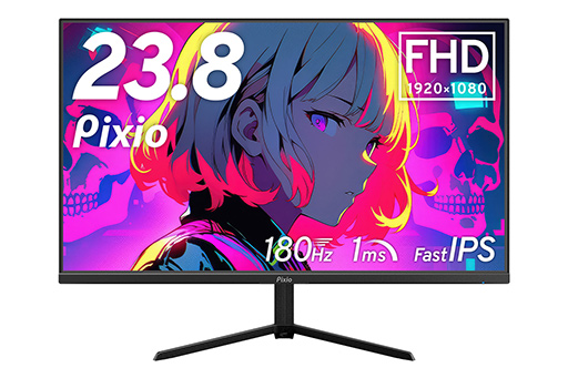 画像ギャラリー No.003のサムネイル画像 / 23.8型，180Hz表示のフルHDで約2万5000円のゲーマー向けディスプレイがPixioから