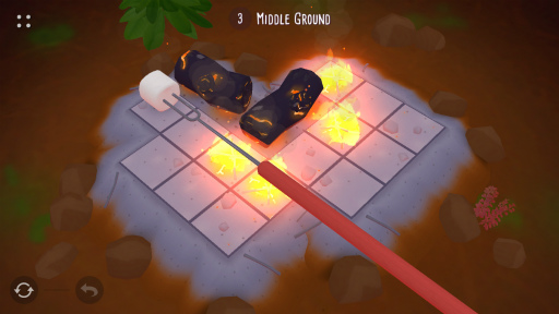 画像ギャラリー No.004のサムネイル画像 / 焼きマシュマロを作ろう。iOS向けパズル「Campfire Cooking」を紹介する「（ほぼ）日刊スマホゲーム通信」第1848回