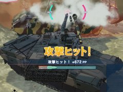 これが最新鋭の「10式戦車」だ。「ガールズ＆パンツァー ドリームタンクマッチDX」，新要素を紹介するスクリーンショットを多数公開