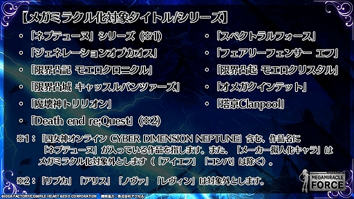 画像ギャラリー No.005のサムネイル画像 / 「メガミラクルフォース」，事前登録者数が5万人を突破