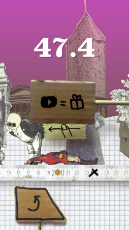 画像ギャラリー No.004のサムネイル画像 / 回す大英図書館。スマホ向けモノ飛ばしゲーム「Verticow」を紹介する「（ほぼ）日刊スマホゲーム通信」第1883回