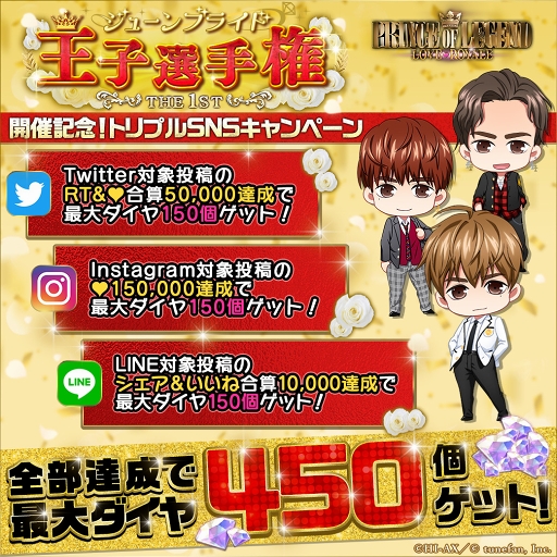 画像ギャラリー No.001のサムネイル画像 / 「プリロワ」，メッセージ付きブロマイド＆動画が獲得できる「王子選手権」が6月18日から開催