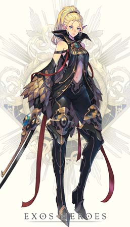 画像ギャラリー No.002のサムネイル画像 / 「エグゾスヒーローズ」に新規フェイトコア｢深紅の蓮華 サブリナ｣＆専用装備｢キリングアイ｣が登場