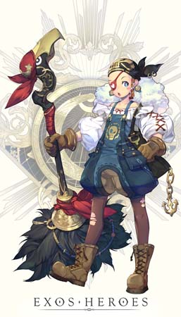 画像ギャラリー No.002のサムネイル画像 / 「エグゾスヒーローズ」，新規フェイトコア｢スカベンジャー ダナ｣&専用装備「キャプテンクロウ」が登場