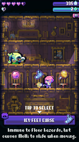 画像ギャラリー No.007のサムネイル画像 / 少女モリーがお化け退治。スマホ向けアクション「Candies 'n Curses」を紹介する「（ほぼ）日刊スマホゲーム通信」第1905回